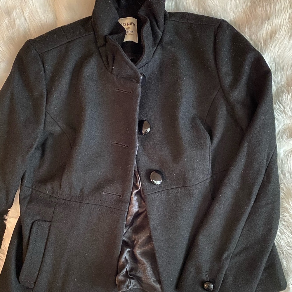 Women’s Black Peacoat